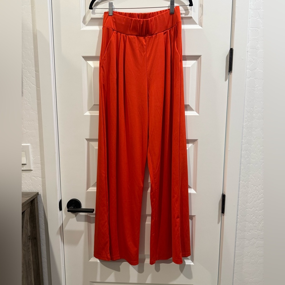 Wide leg palazzo pants